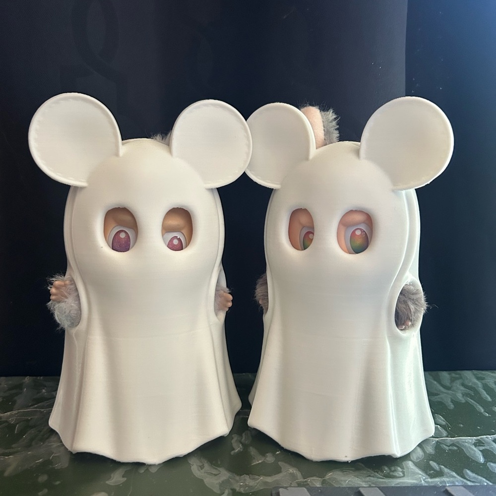 Labubu Ghost Mouse Costume - White